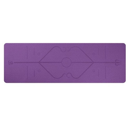 Non-Slip Position Line Yoga Mat