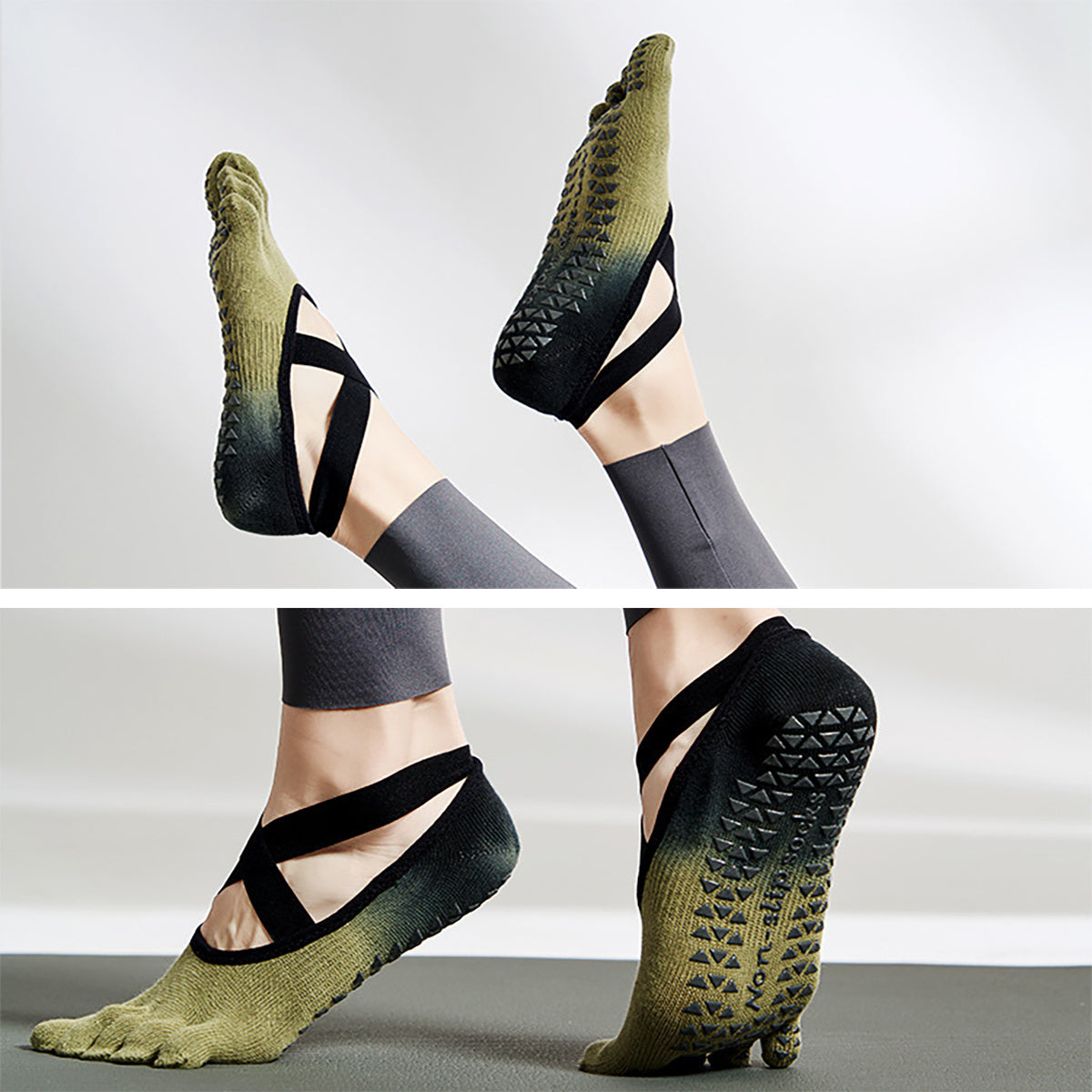 Yoga Socks For Women With Grips Grippy Yoga Socks For Women Men Non-Slip
